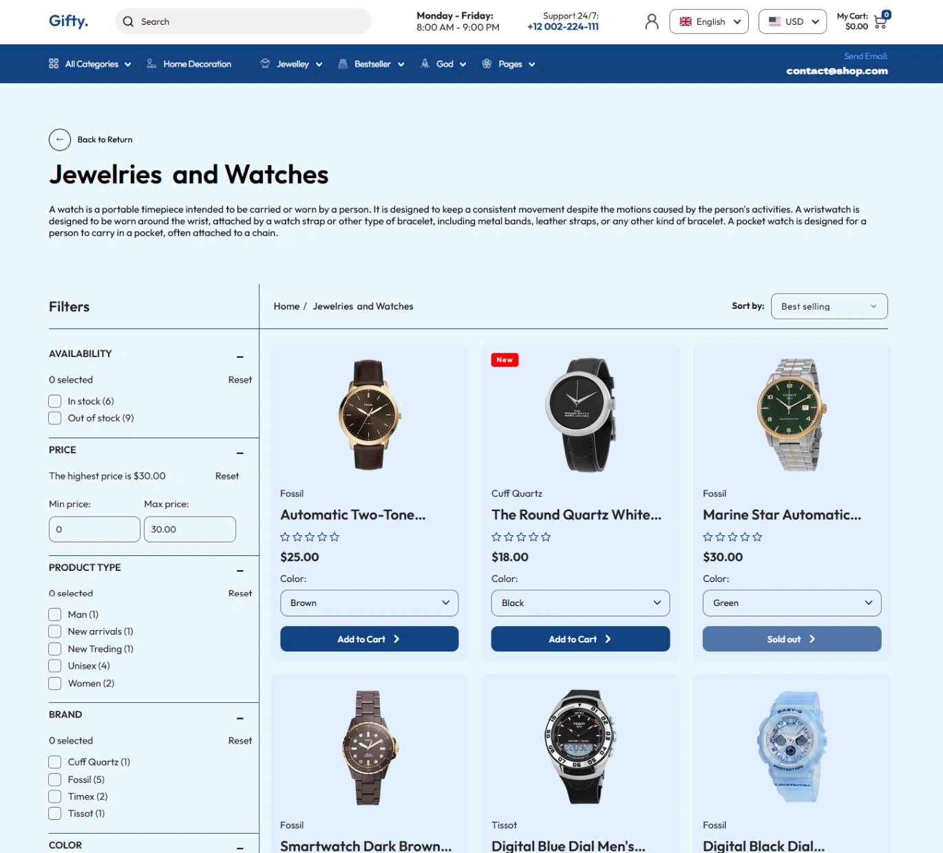 Gifty Shopify Theme - WorkDo