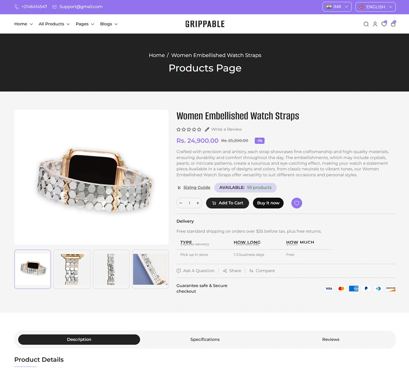 Grippable Shopify Theme - WorkDo