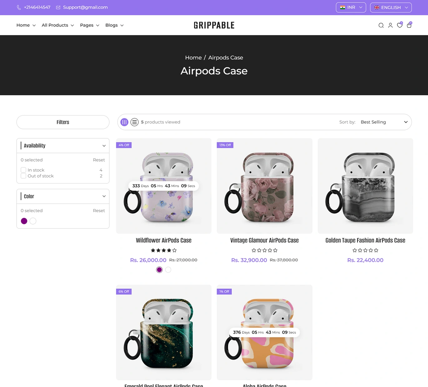 Grippable Shopify Theme - WorkDo