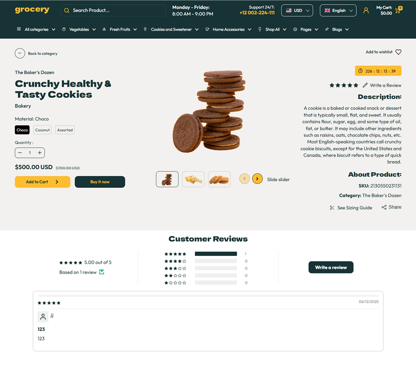 Grocery Shopify Theme - WorkDo