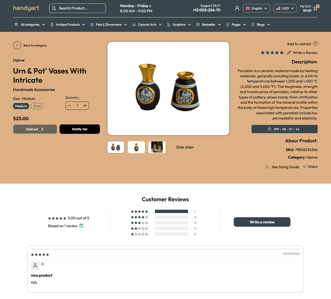 Handyart Shopify Theme - WorkDo