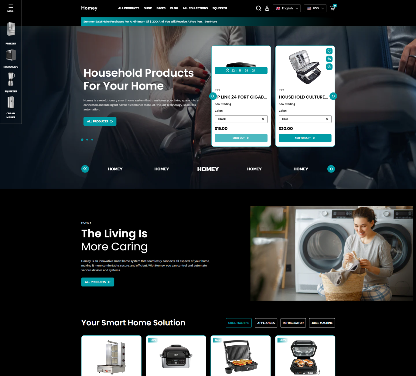 Homey Shopify Theme - WorkDo