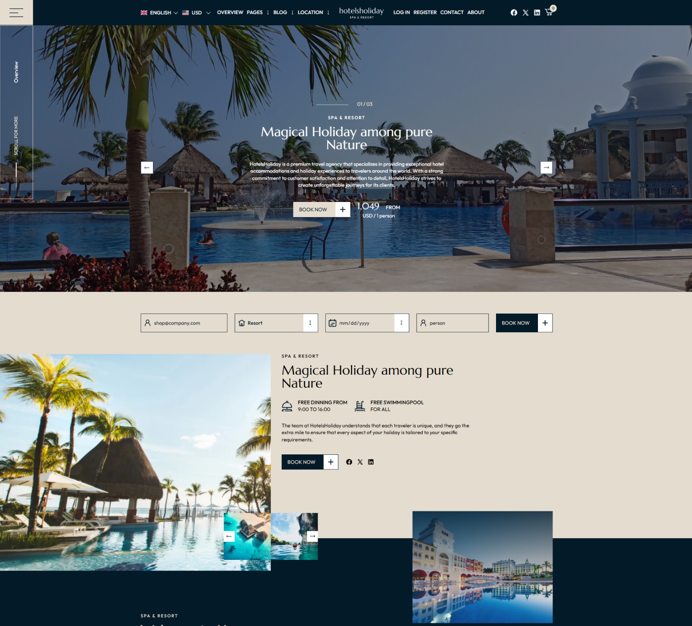 Hotels Holiday Shopify Theme - WorkDo