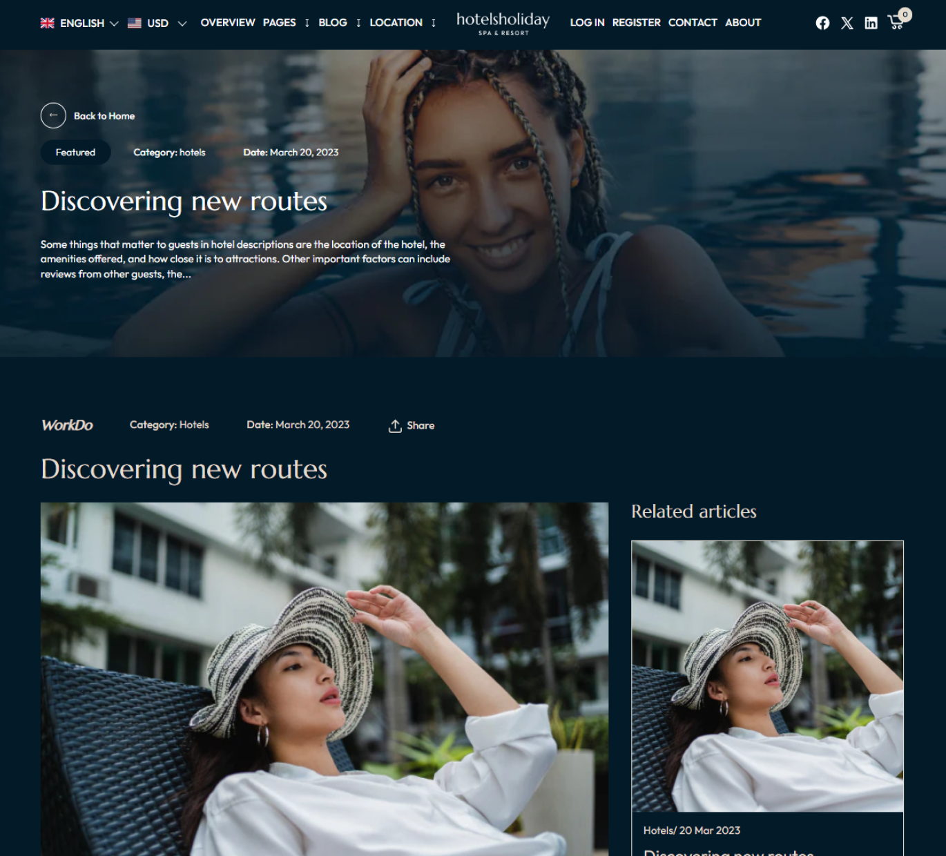 Hotels Holiday Shopify Theme - WorkDo
