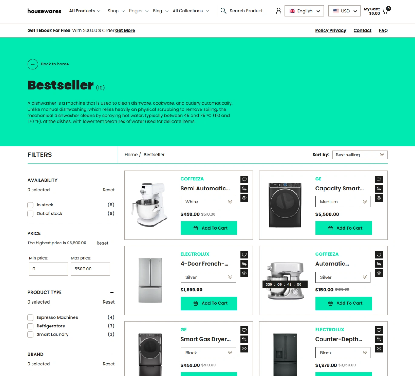 House Wares Shopify Theme - WorkDo