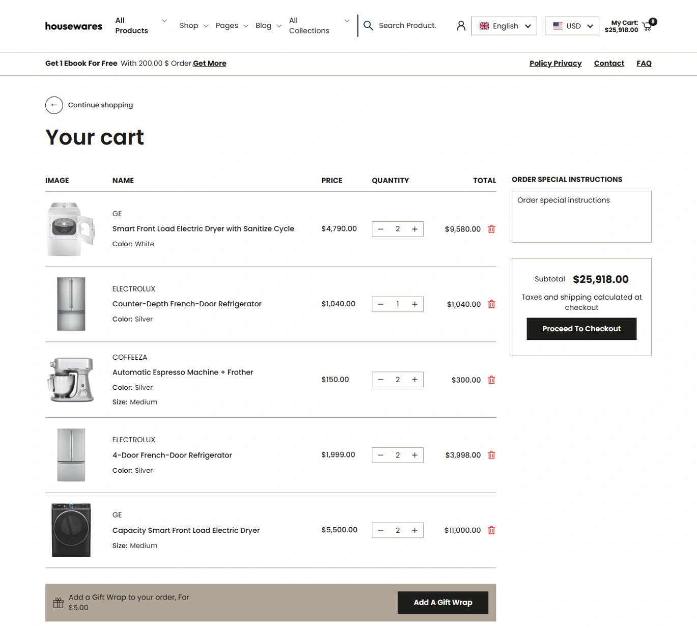 House Wares Shopify Theme - WorkDo