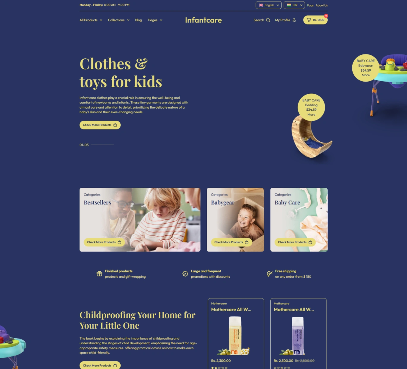 Infantcare Shopify Theme - WorkDo