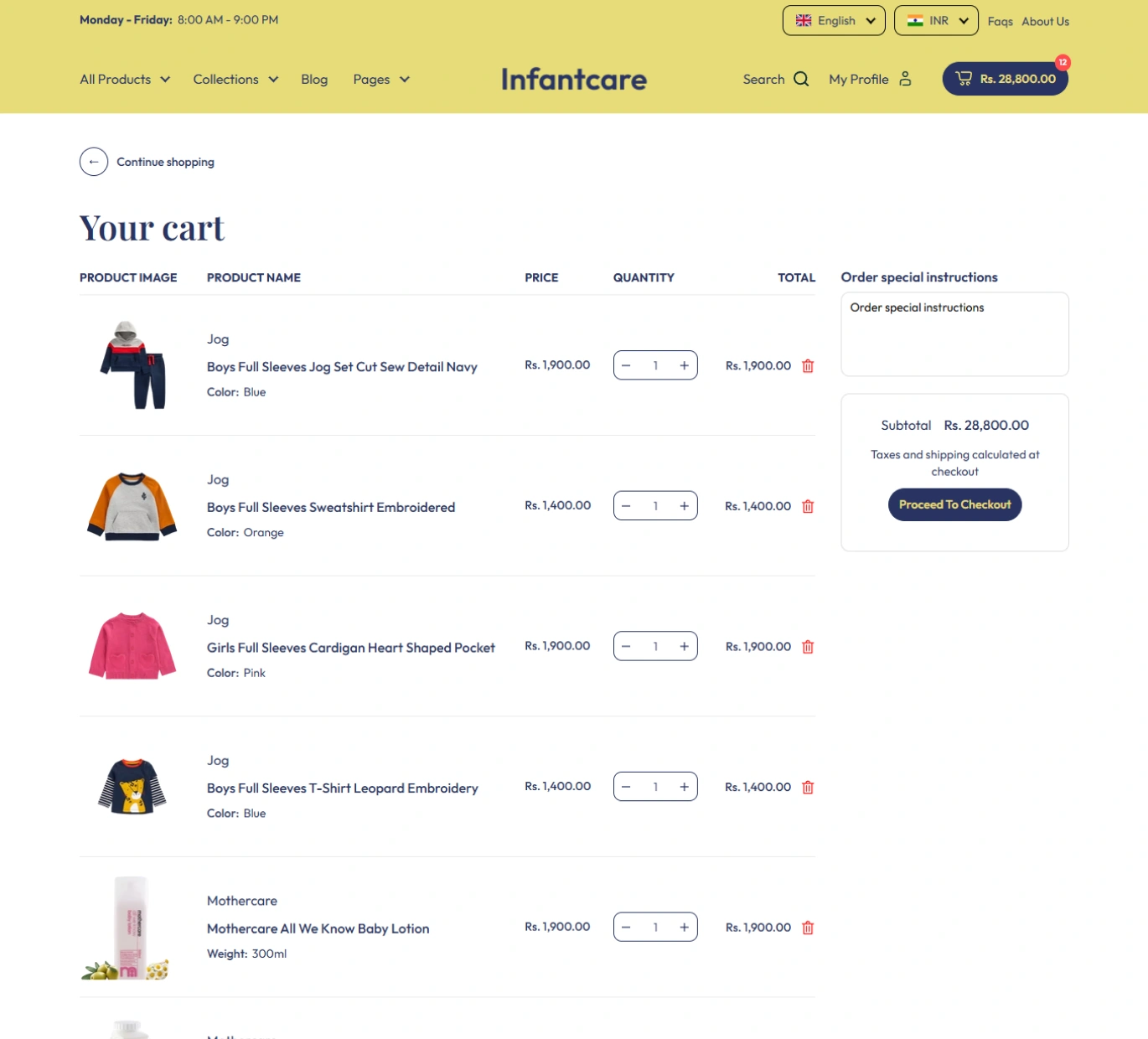 Infantcare Shopify Theme - WorkDo