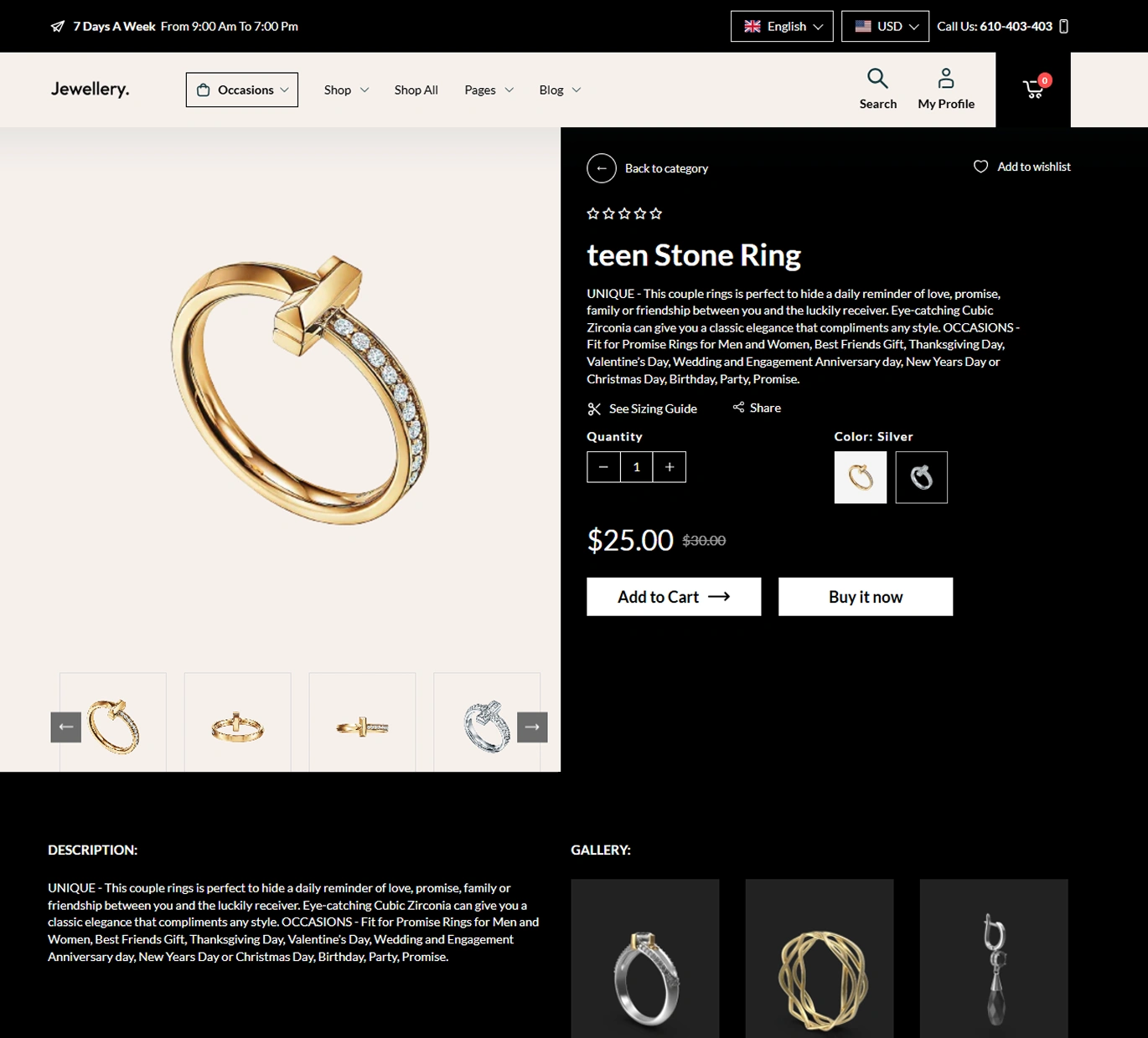Jewellery Shopify Theme - WorkDo