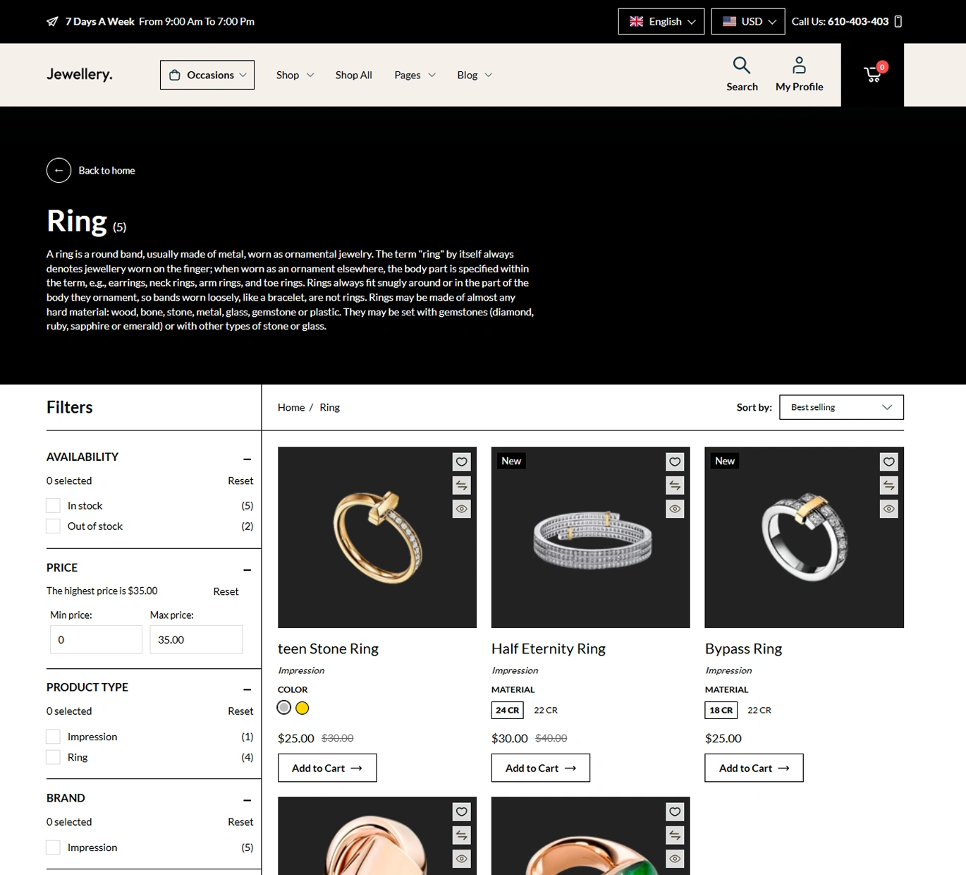 Jewellery Shopify Theme - WorkDo