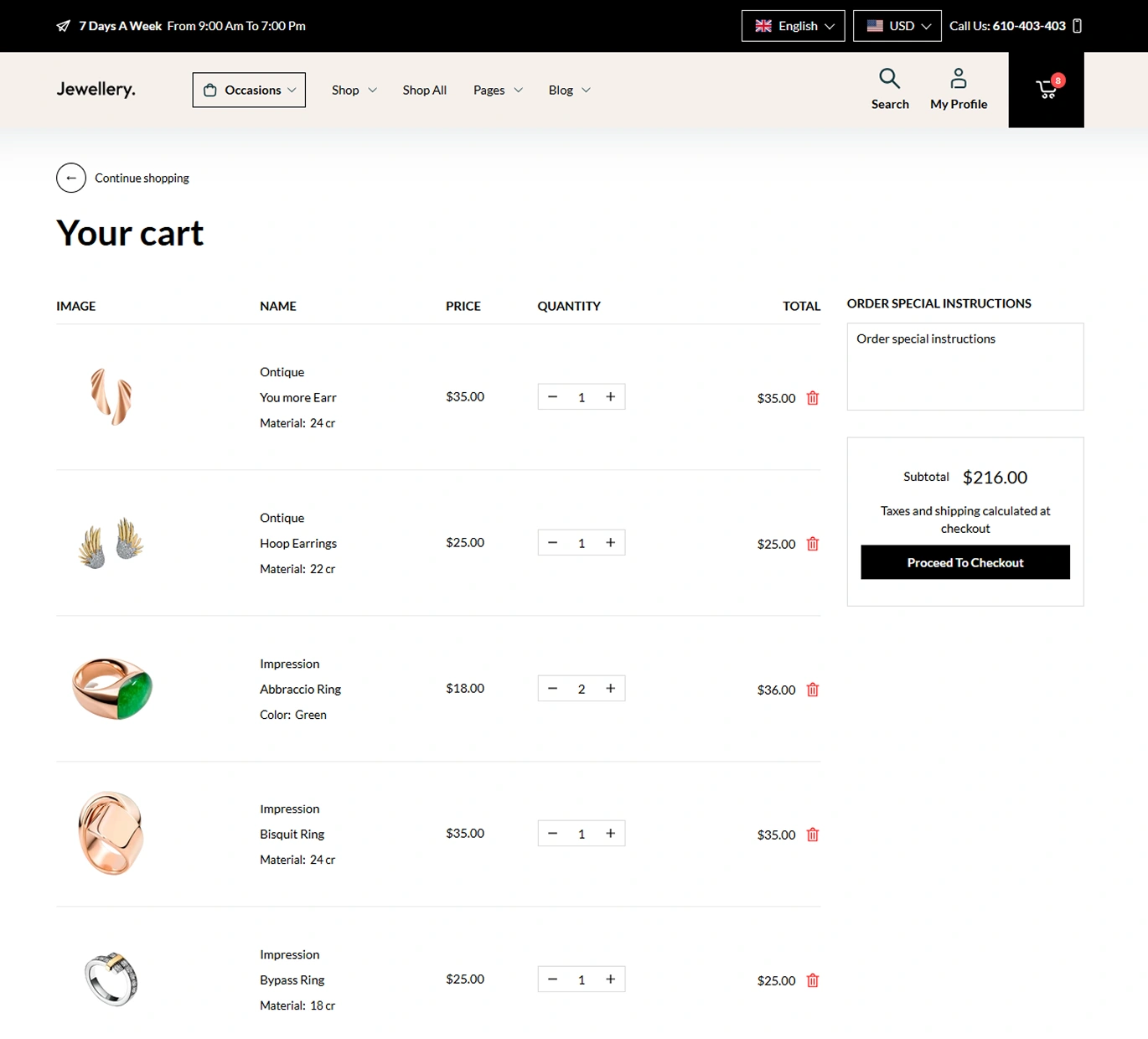 Jewellery Shopify Theme - WorkDo