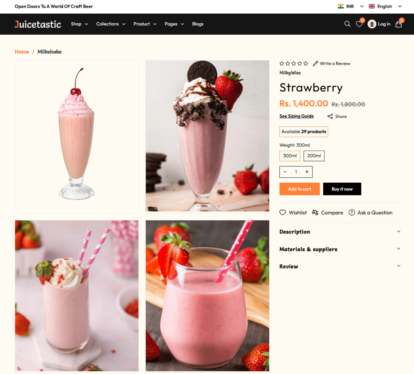 Juicetastic Shopify Theme - WorkDo