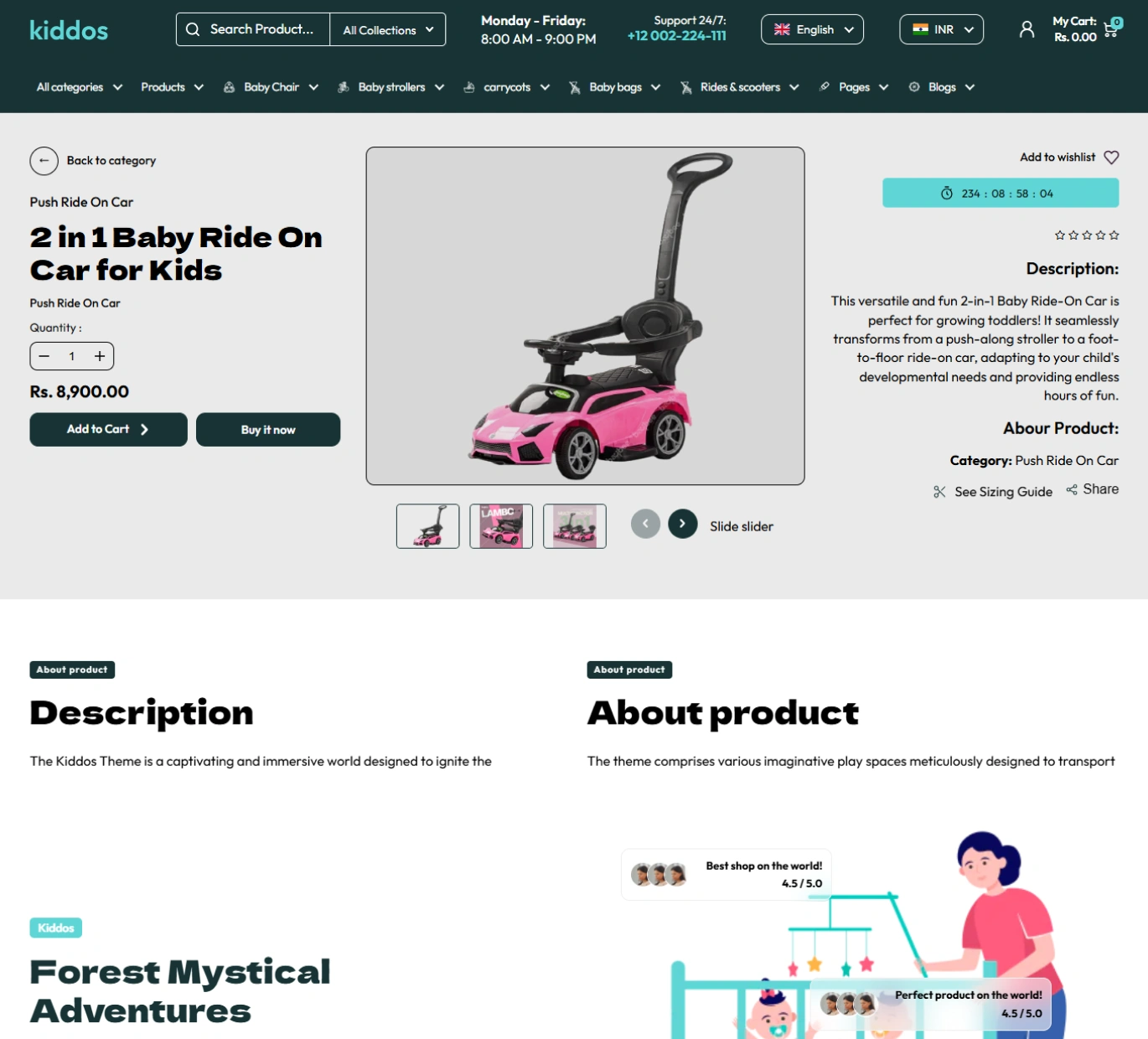 Kiddos Shopify Theme - WorkDo