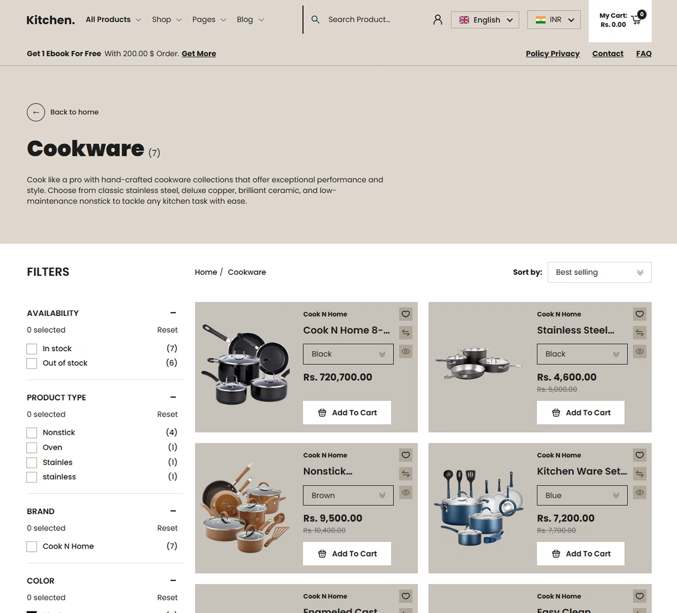 Kitchen Shopify Theme - WorkDo