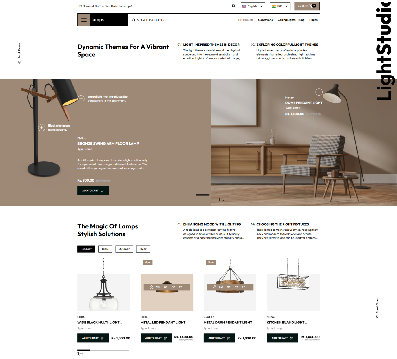 Lamps Shopify Theme - WorkDo