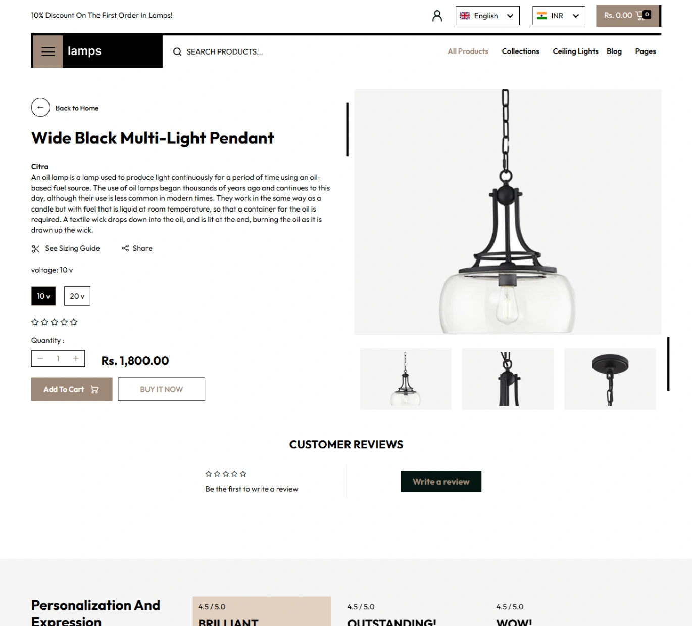 Lamps Shopify Theme - WorkDo