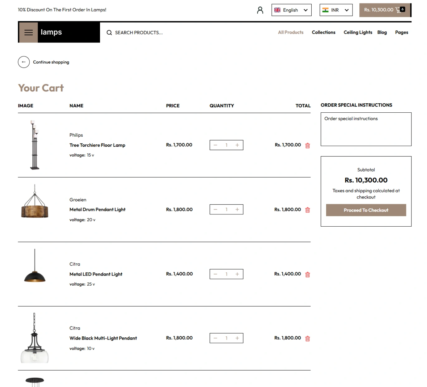 Lamps Shopify Theme - WorkDo