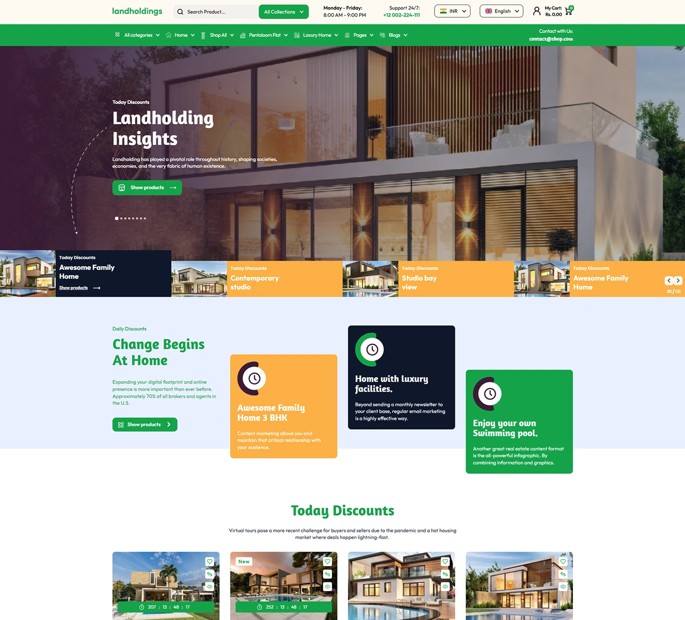 Land Holdings Shopify Theme - WorkDo