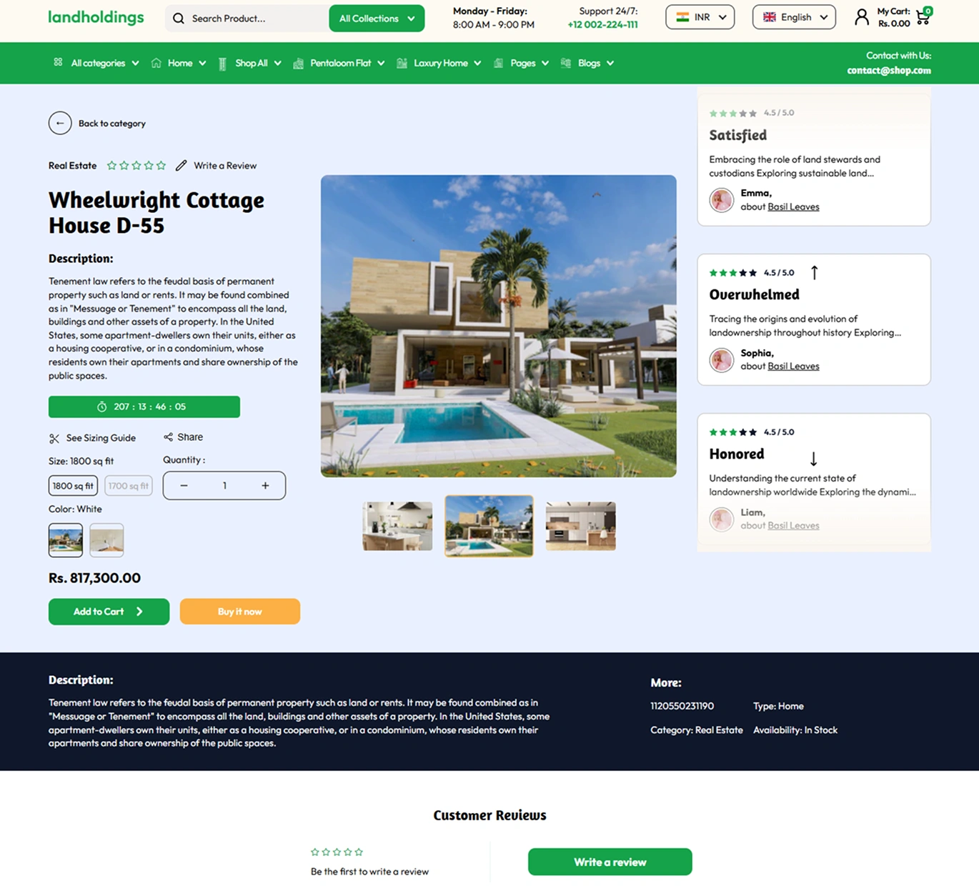 Land Holdings Shopify Theme - WorkDo