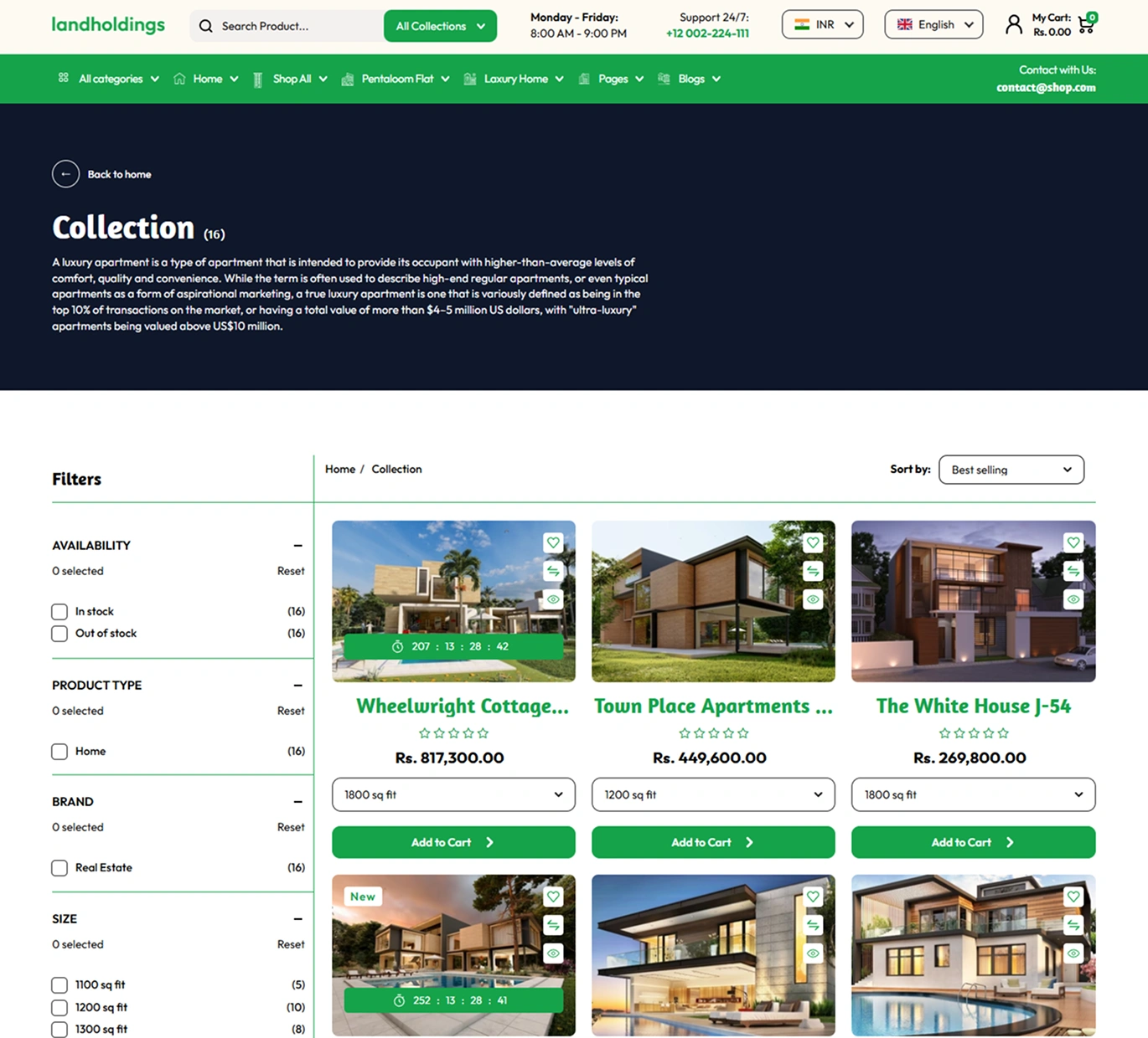 Land Holdings Shopify Theme - WorkDo