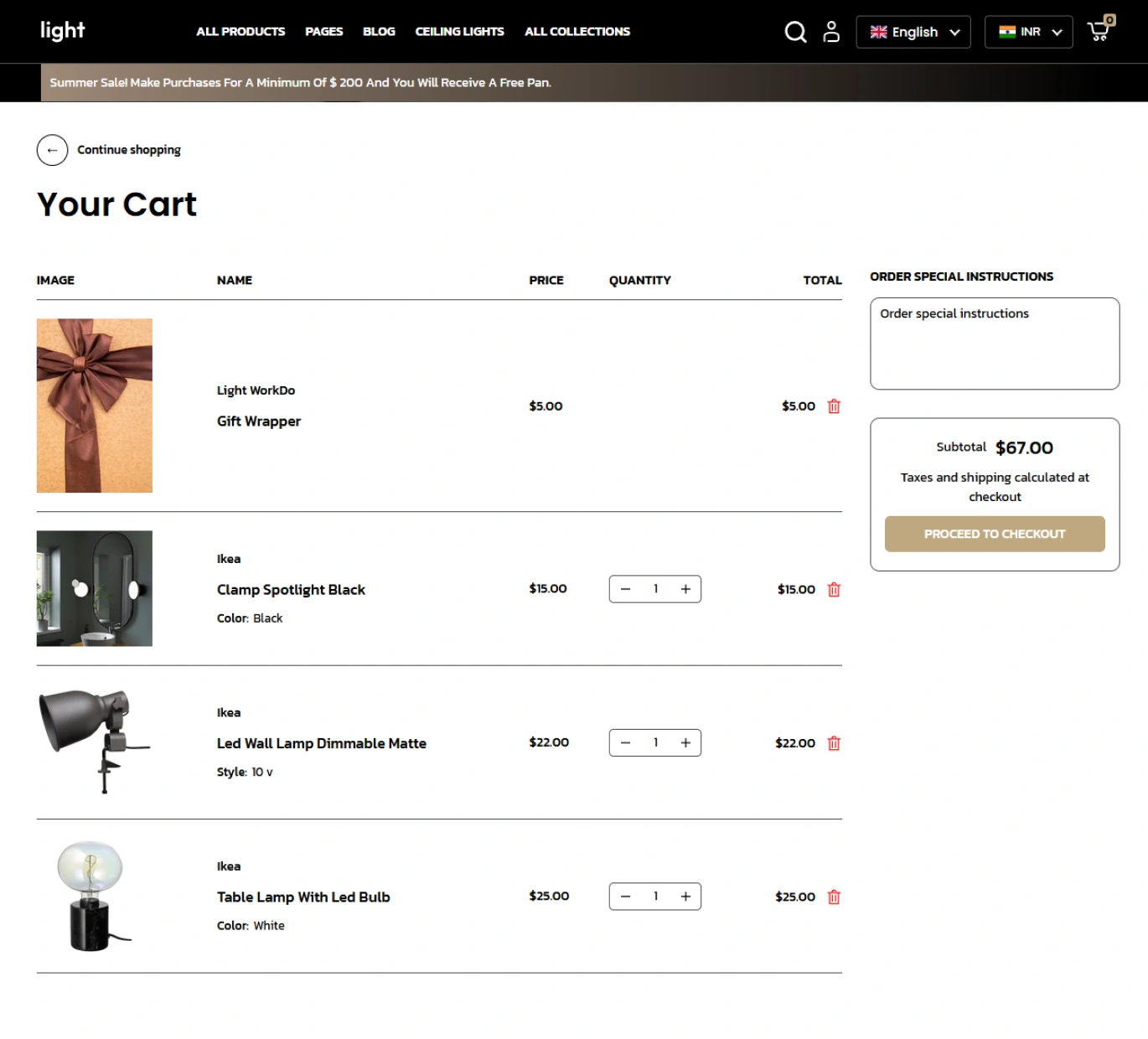 Light Shopify Theme - WorkDo
