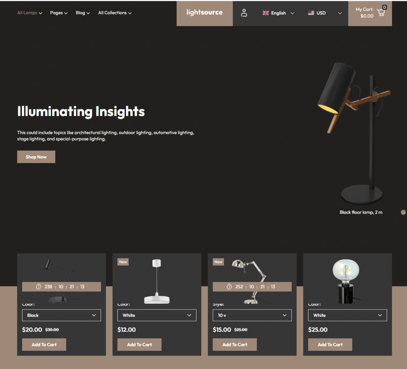 Light Source Shopify Theme - WorkDo