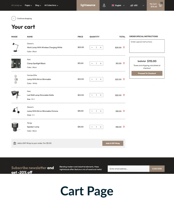 Light Source Shopify Theme
