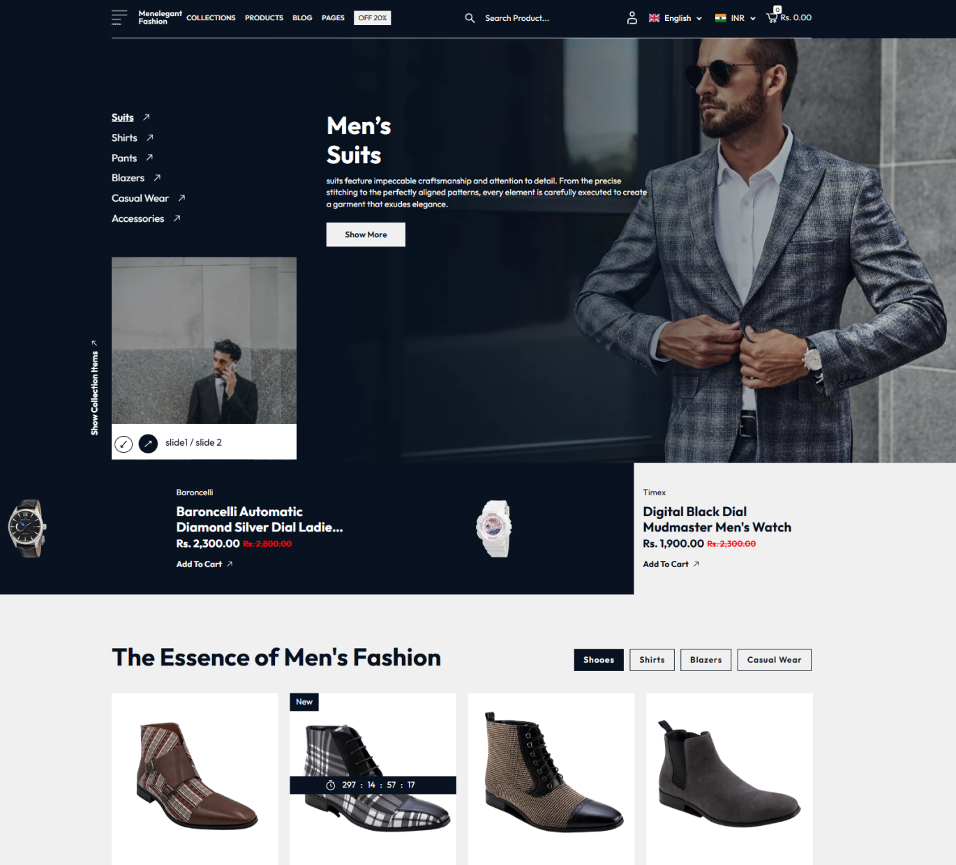 Men Elegant Fashion Shopify Theme - WorkDo