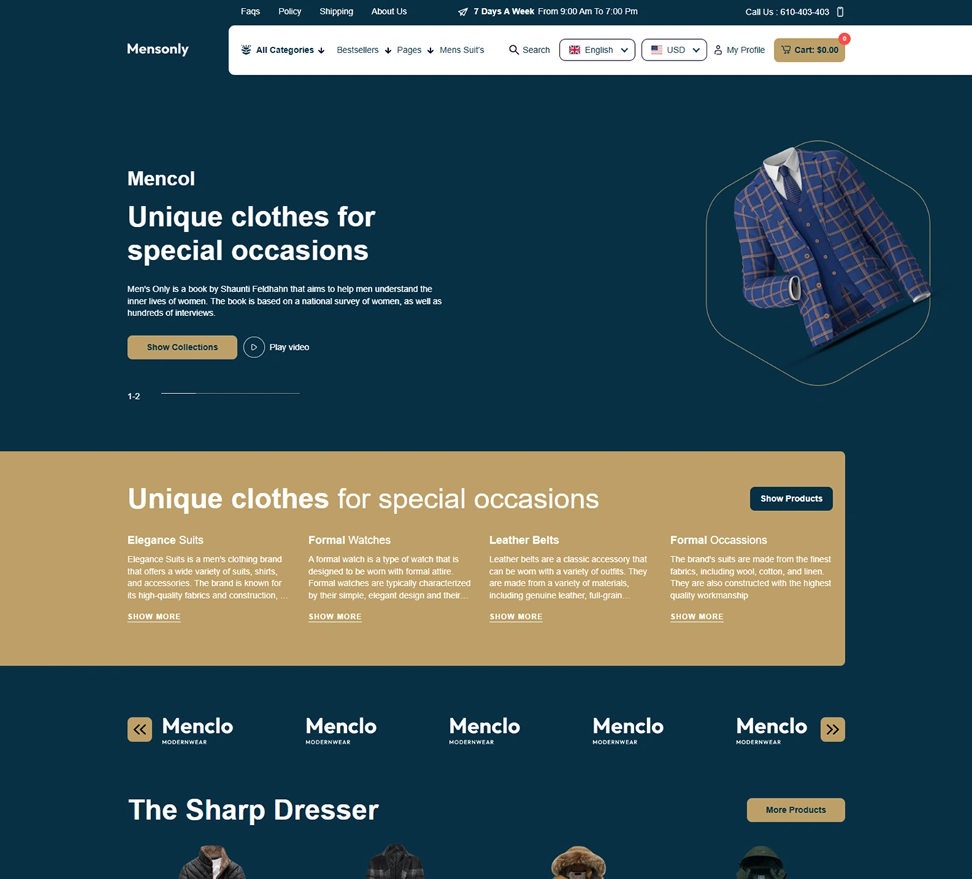 Mens Only Shopify Theme - WorkDo