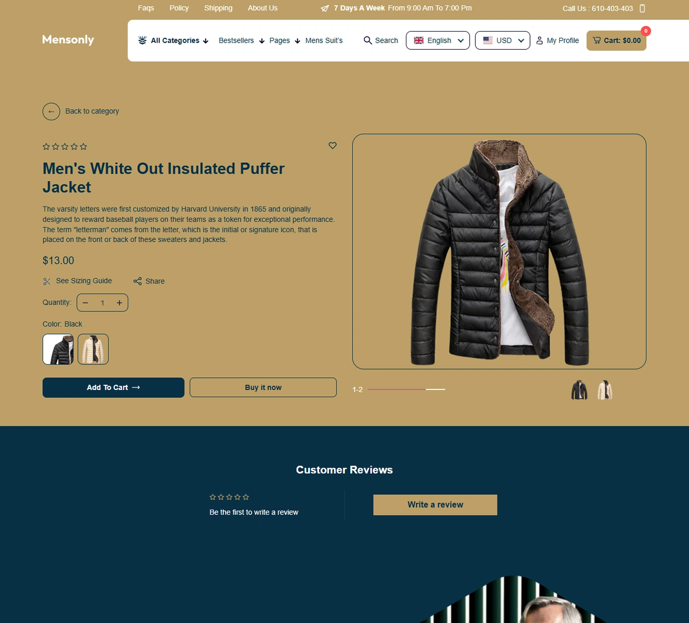 Mens Only Shopify Theme - WorkDo