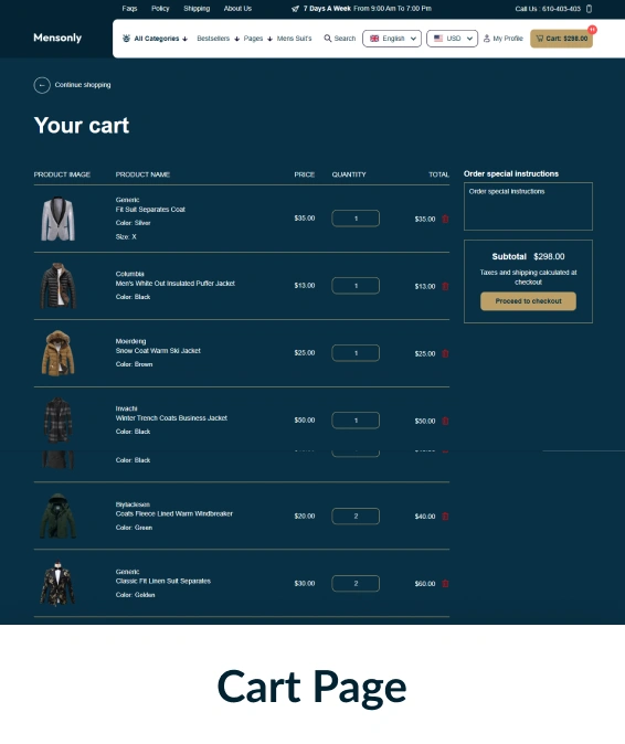 Mens Only Shopify Theme