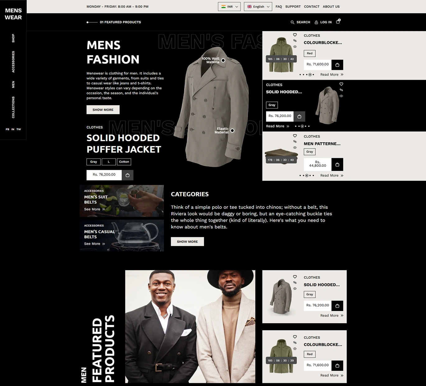 Menswear Shopify Theme - WorkDo