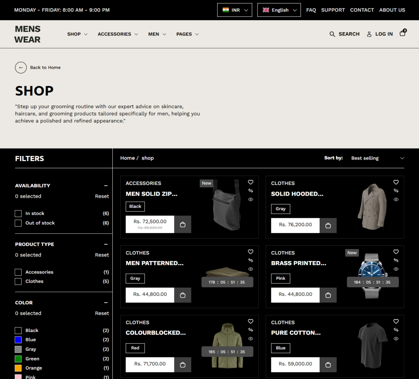 Menswear Shopify Theme - WorkDo