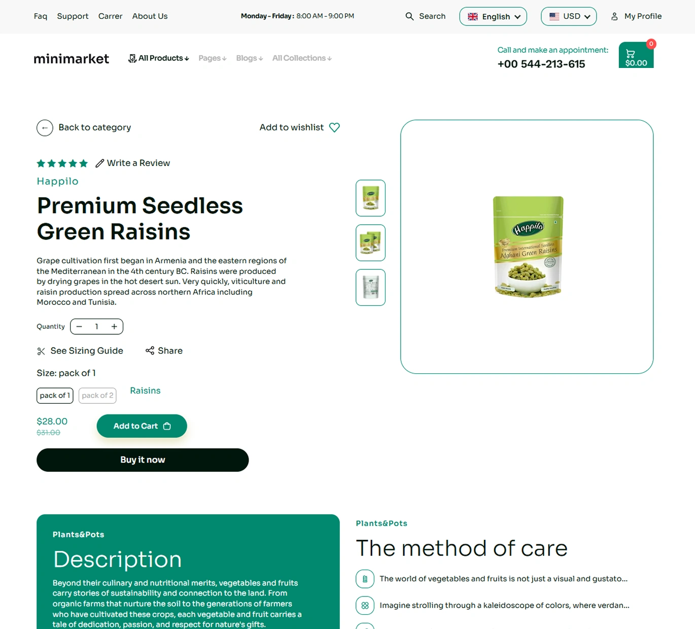 Minimarket Shopify Theme - WorkDo