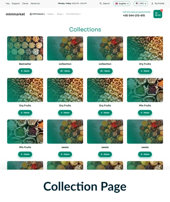 Minimarket Shopify Theme