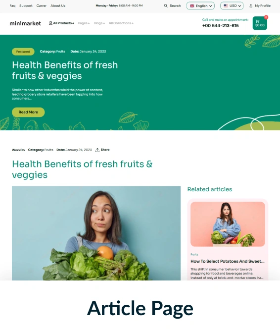 Minimarket Shopify Theme