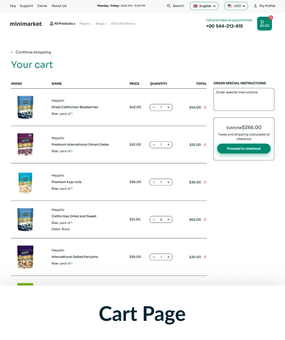Minimarket Shopify Theme