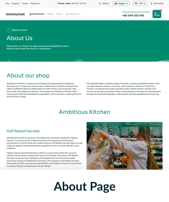 Minimarket Shopify Theme