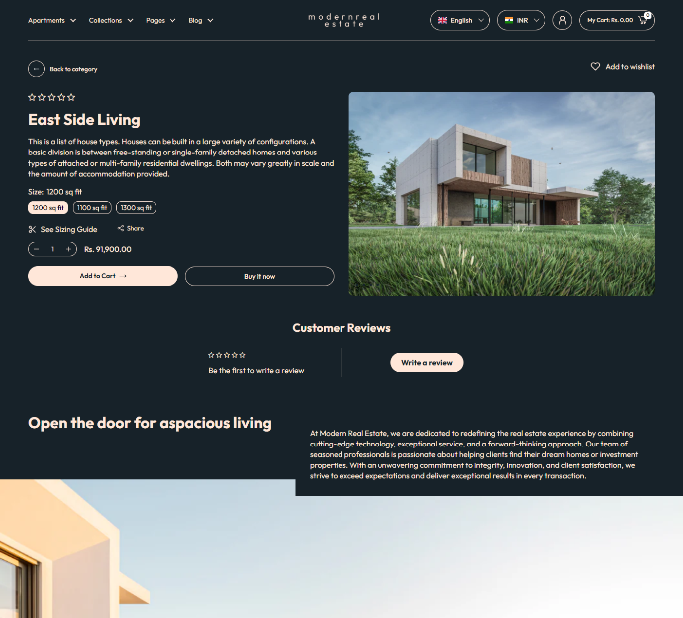 Modern Real Estate Shopify Theme - WorkDo