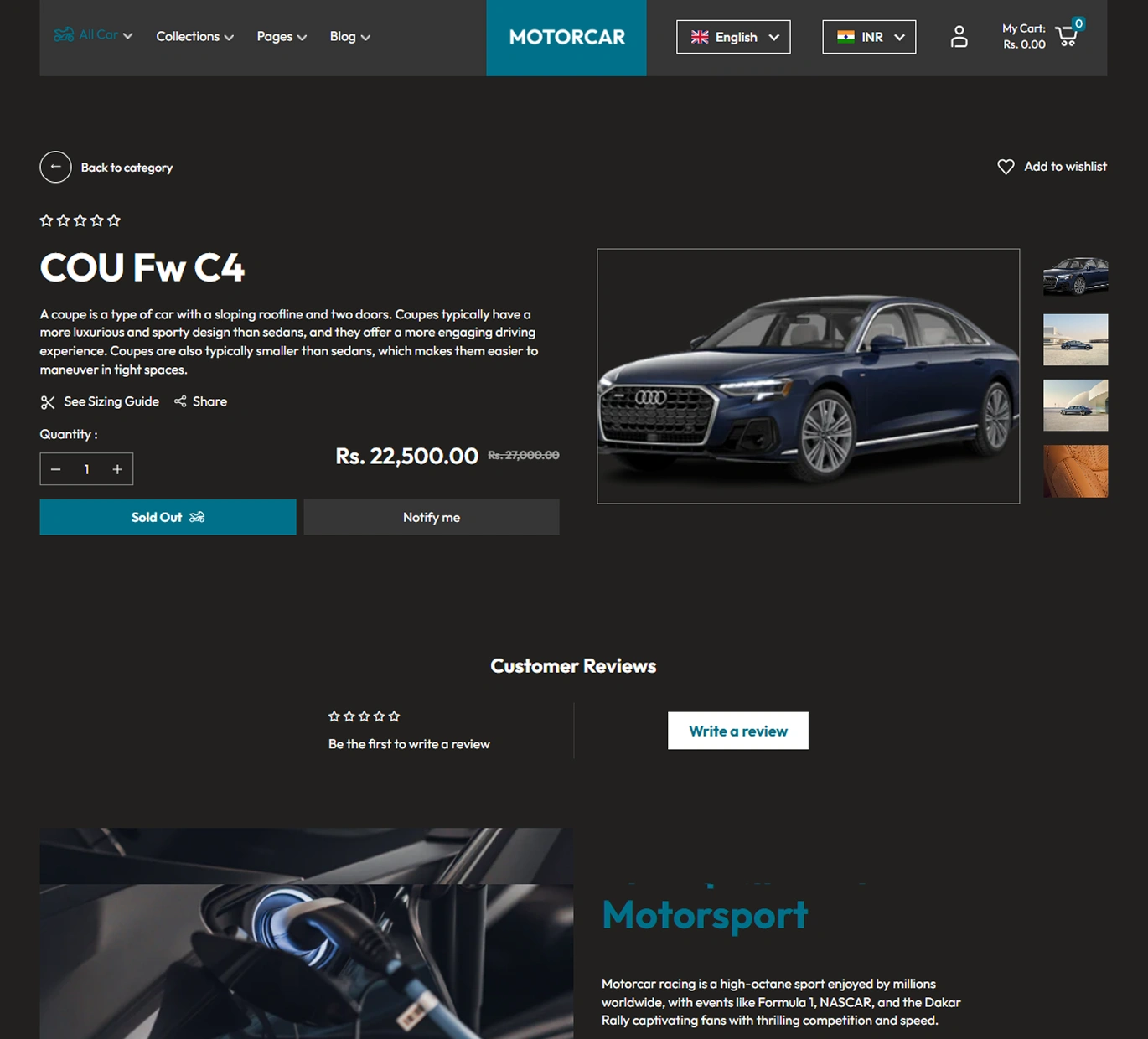 Motorcar Shopify Theme - WorkDo