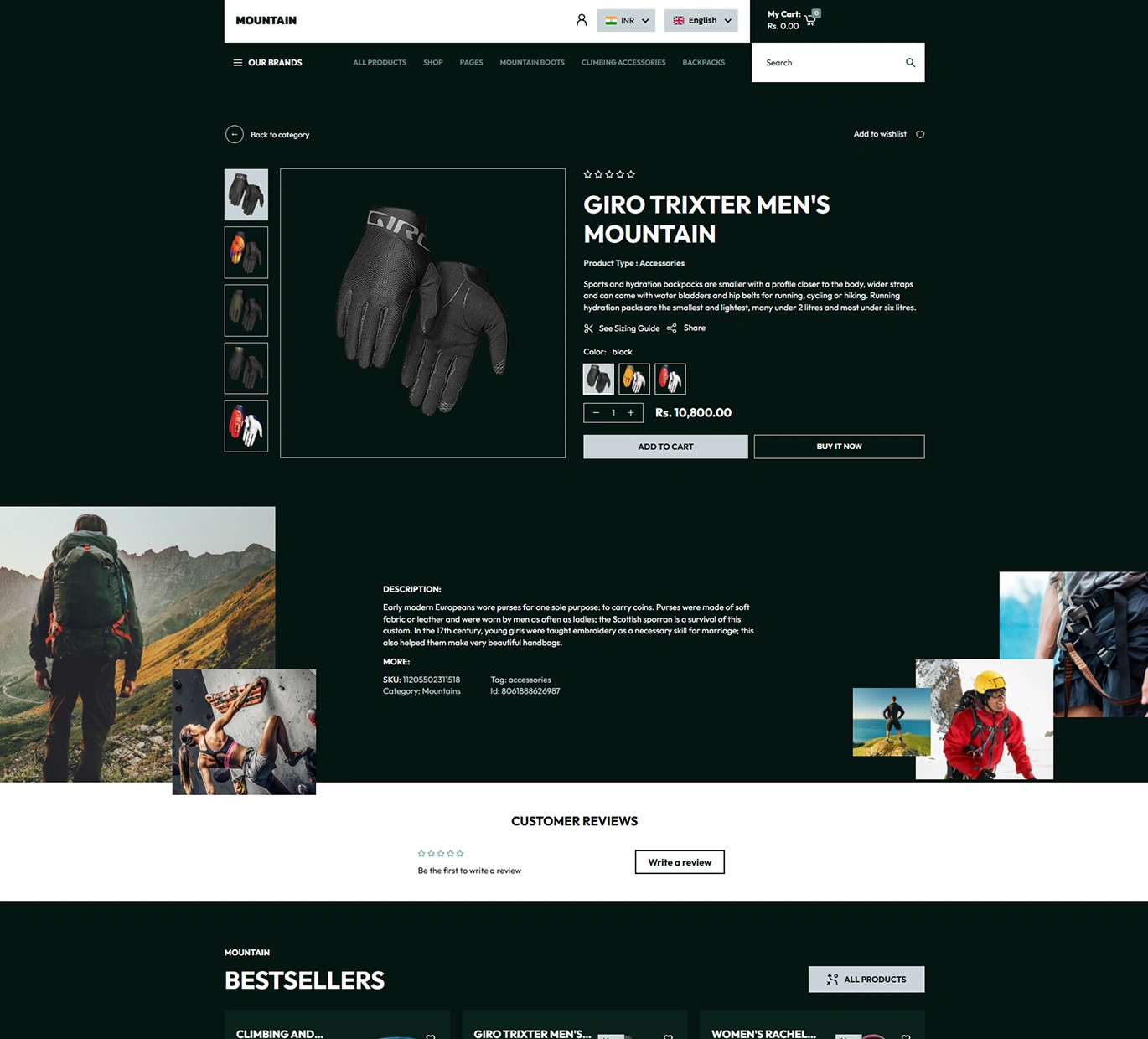 Mountains Shopify Theme - WorkDo