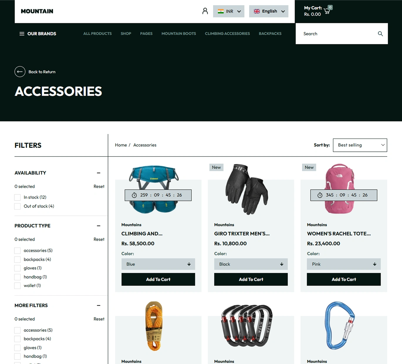 Mountains Shopify Theme - WorkDo