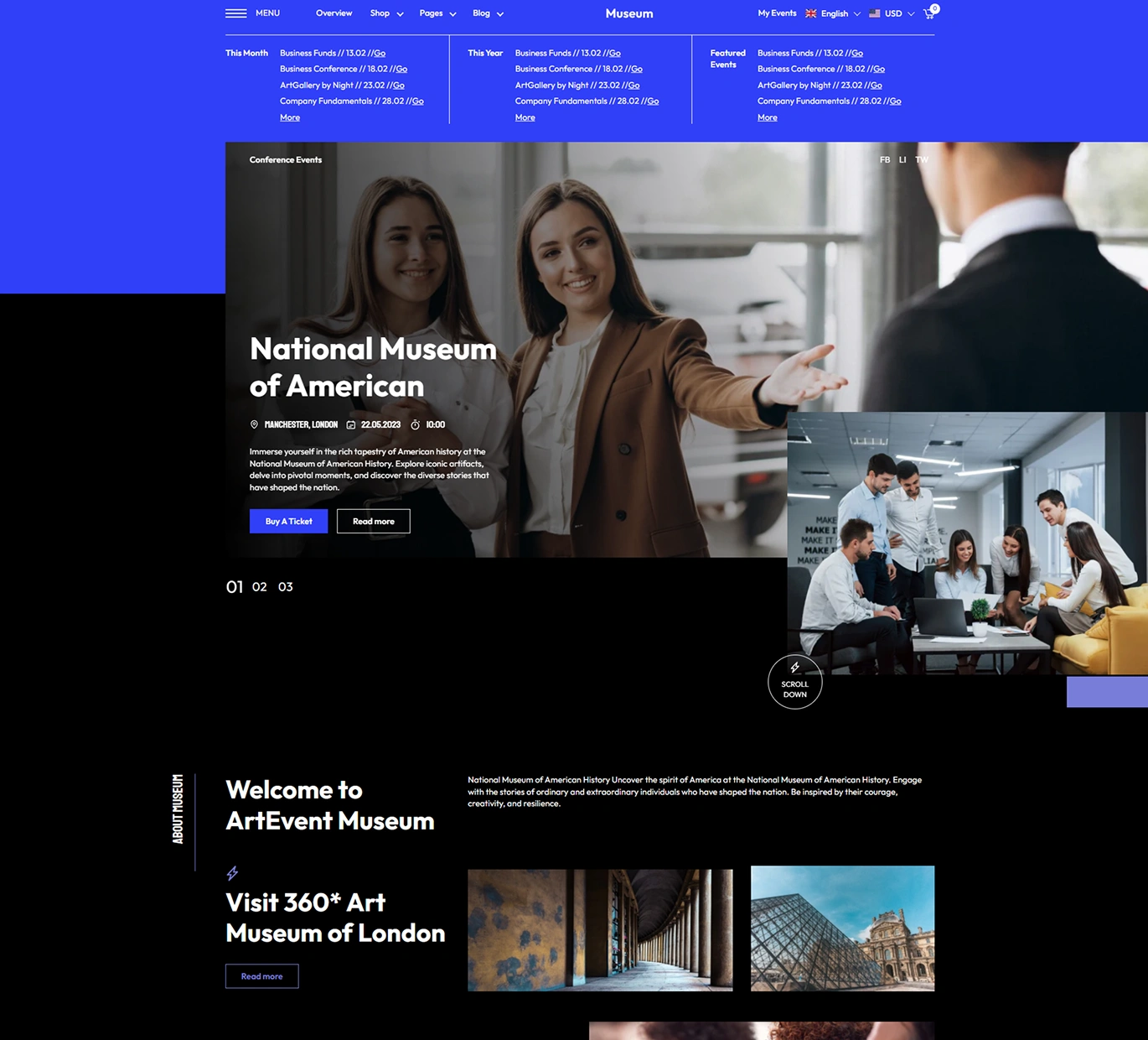 Museum Shopify Theme - WorkDo