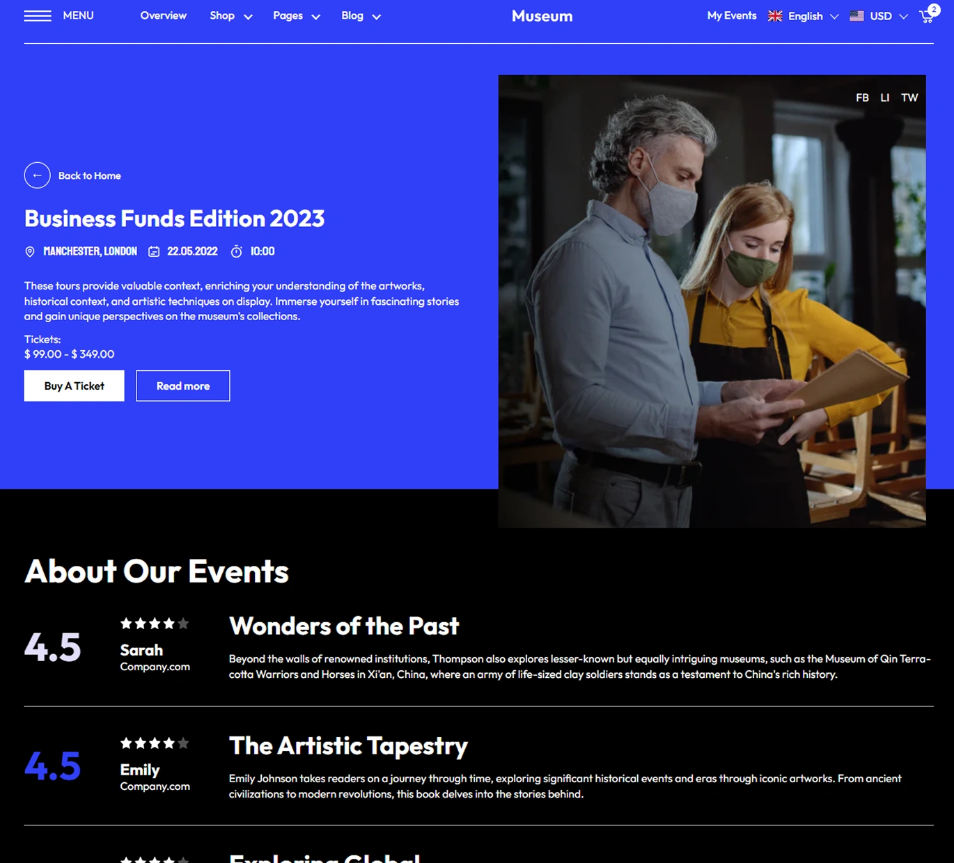 Museum Shopify Theme - WorkDo