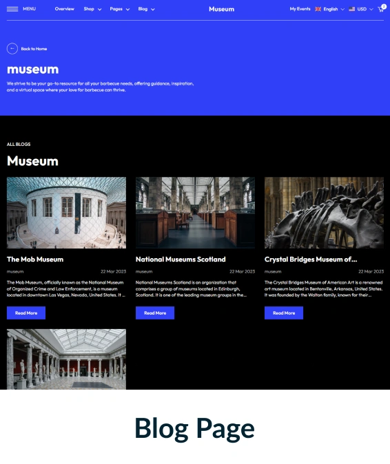 Museum Shopify Theme