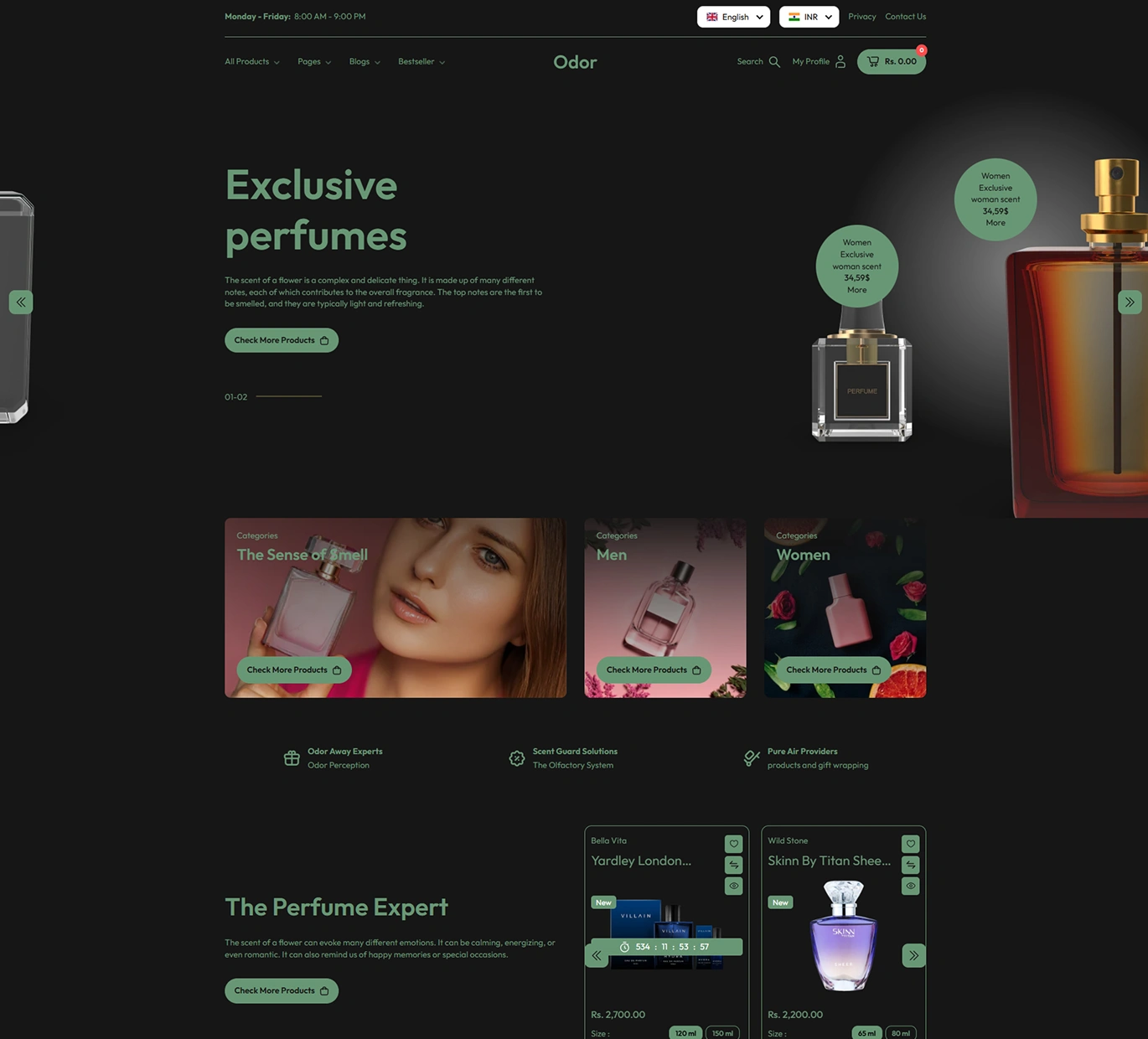 Odor Shopify Theme - WorkDo