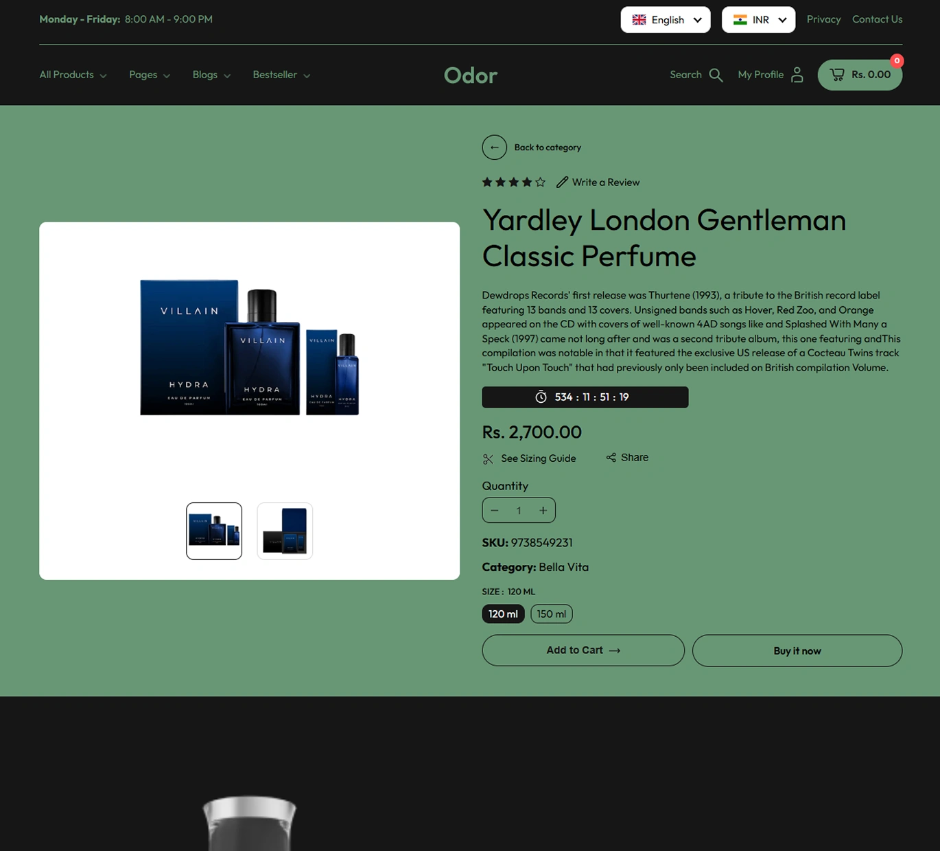 Odor Shopify Theme - WorkDo