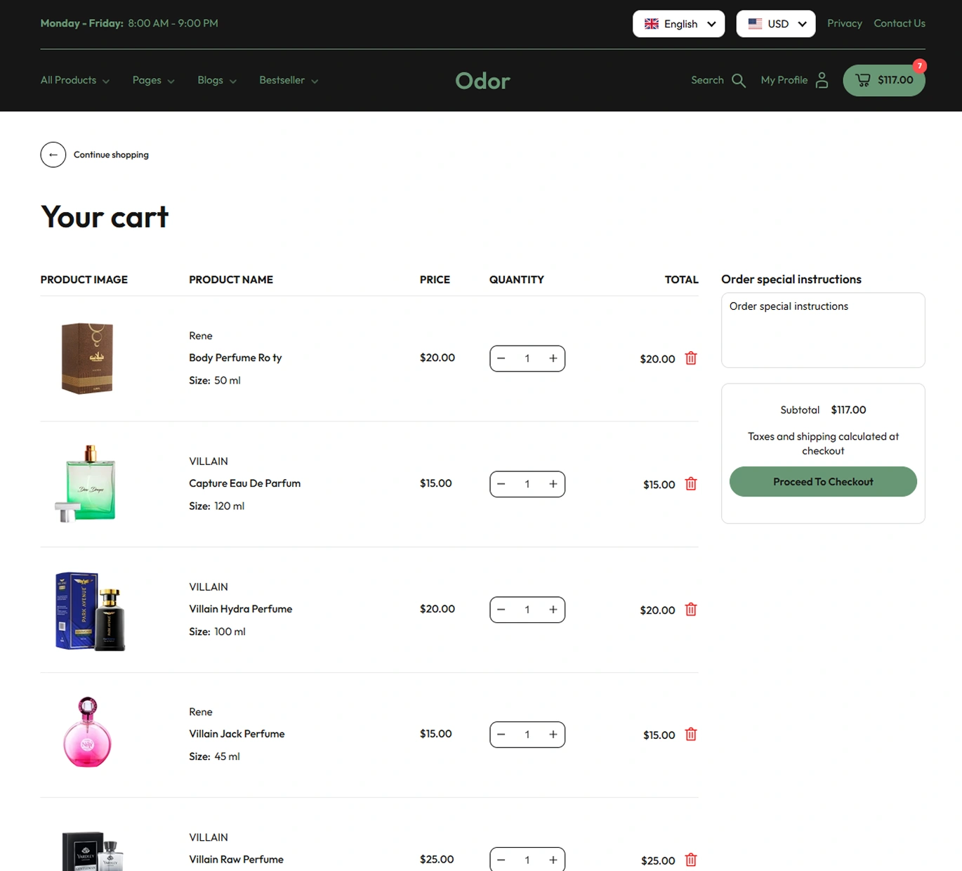 Odor Shopify Theme - WorkDo