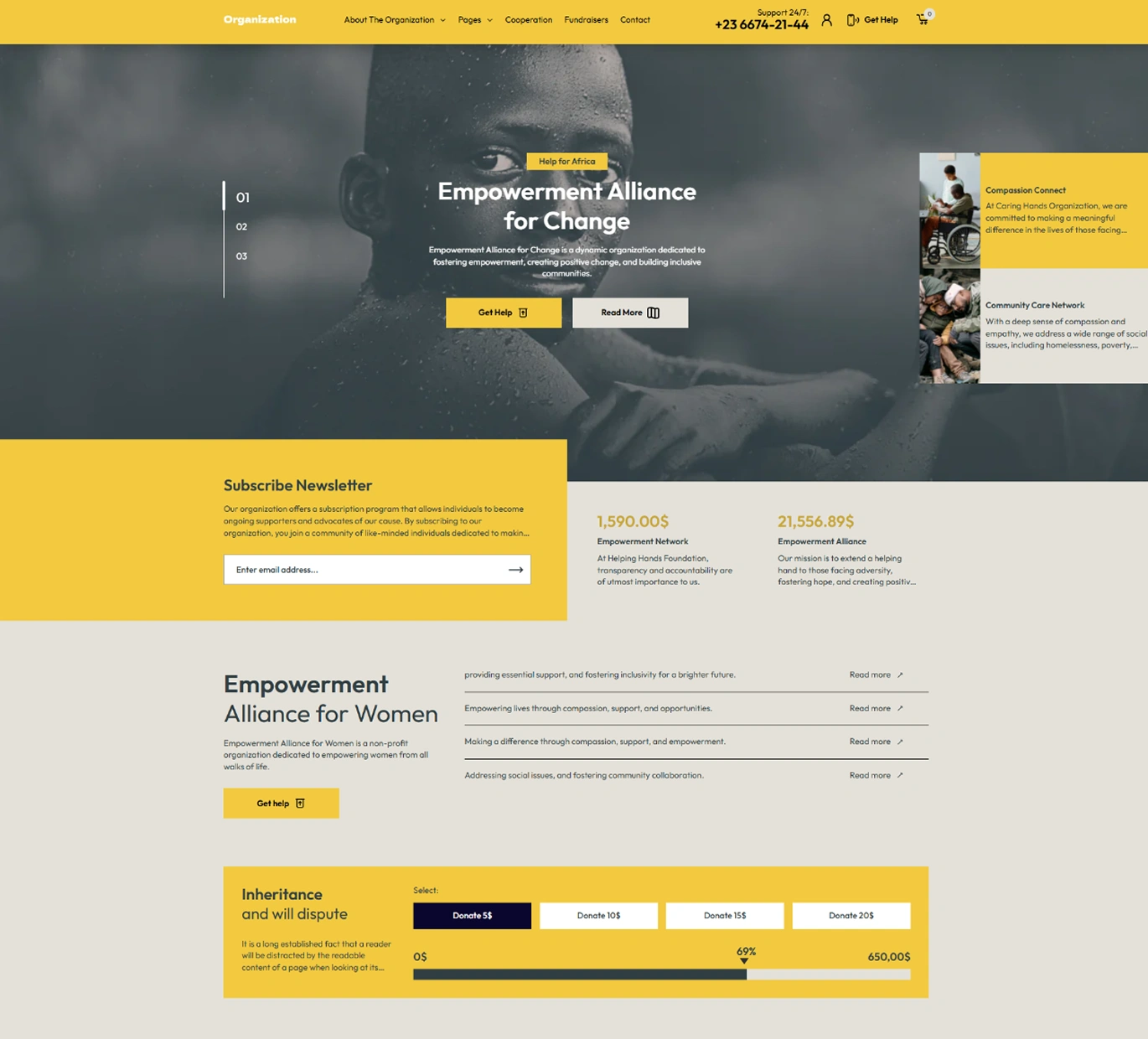 Organization Shopify Theme - WorkDo