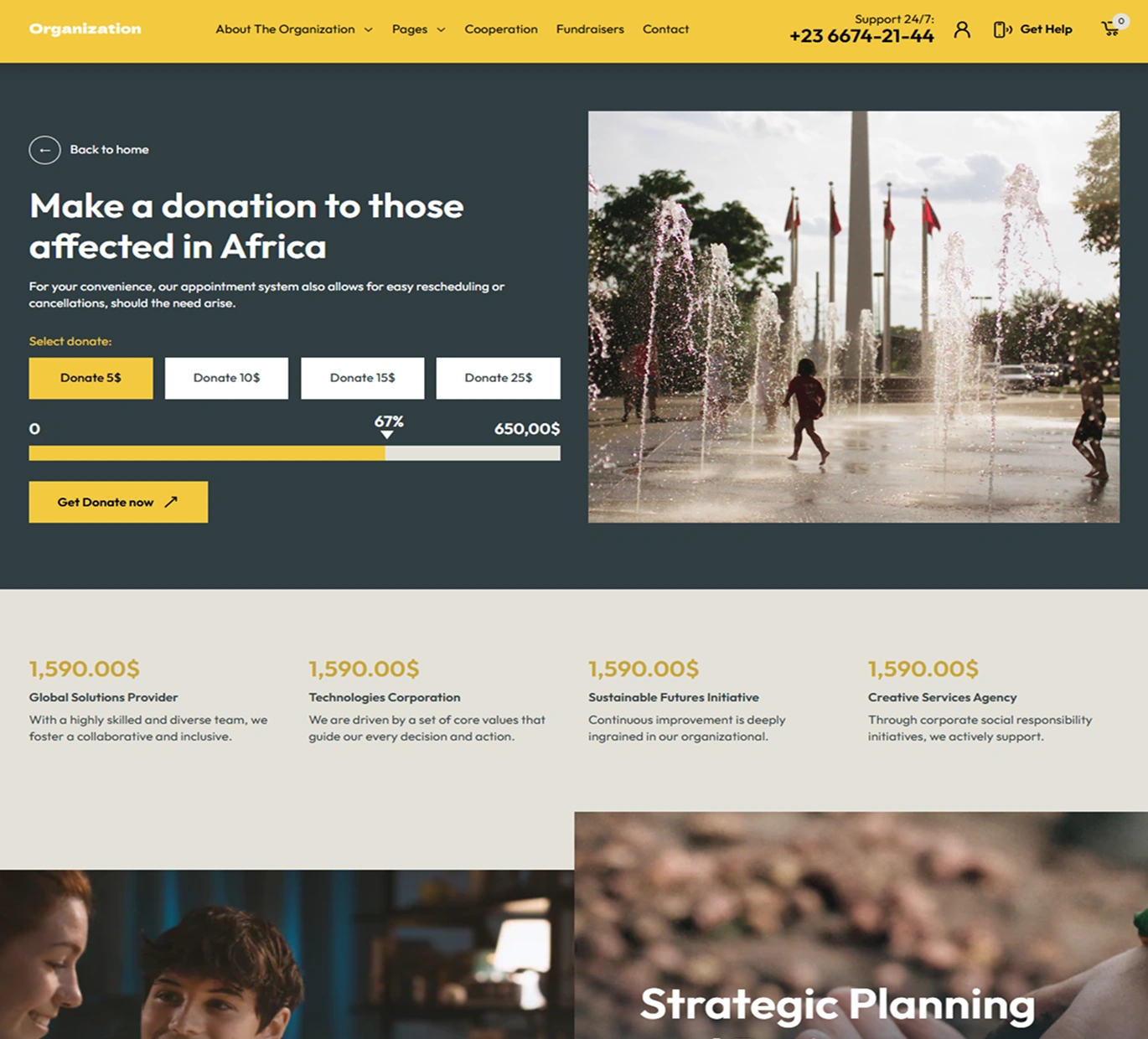 Organization Shopify Theme - WorkDo